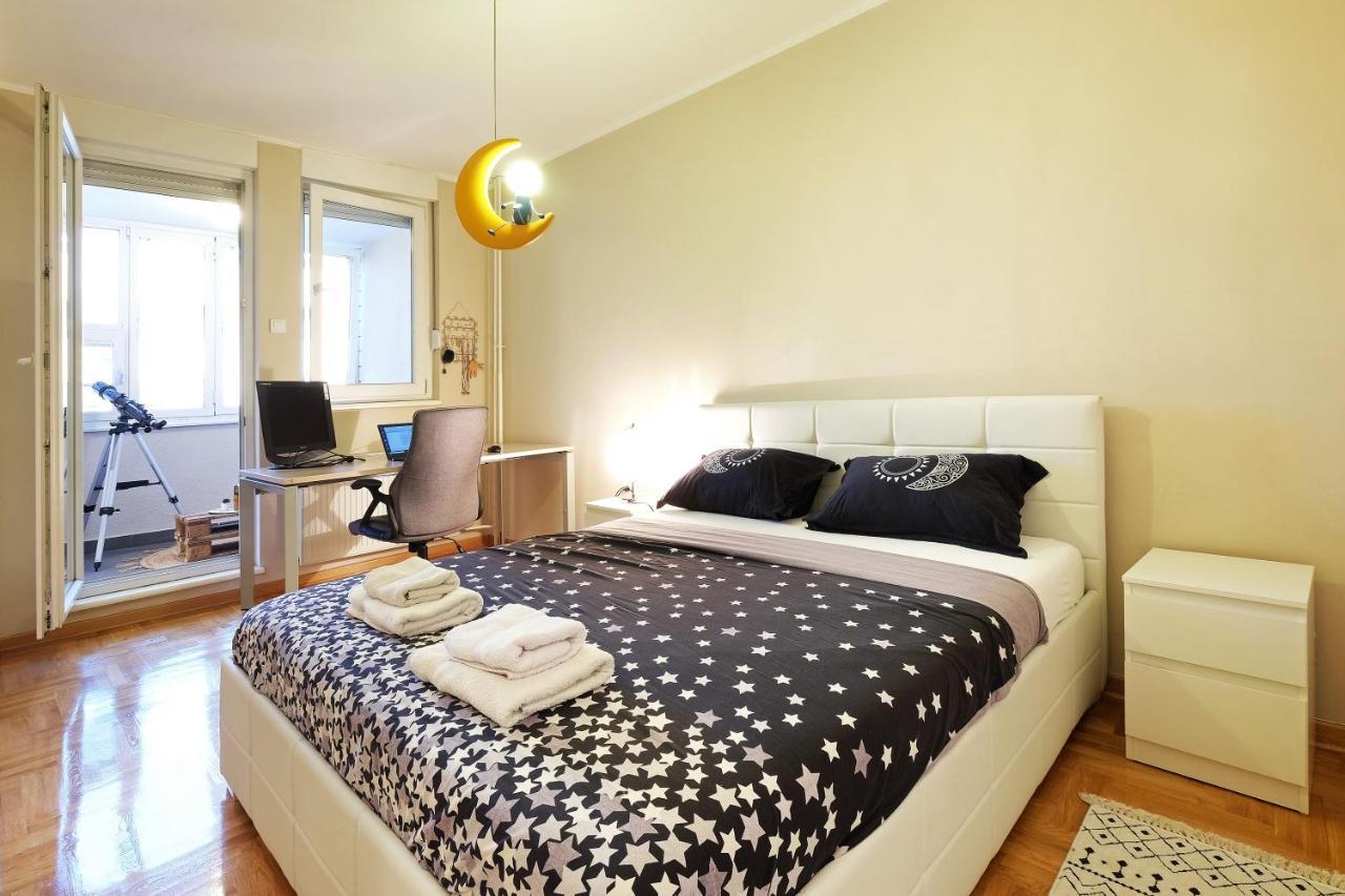 Sky City View Apartment & Big Terrace Belgrad Dış mekan fotoğraf